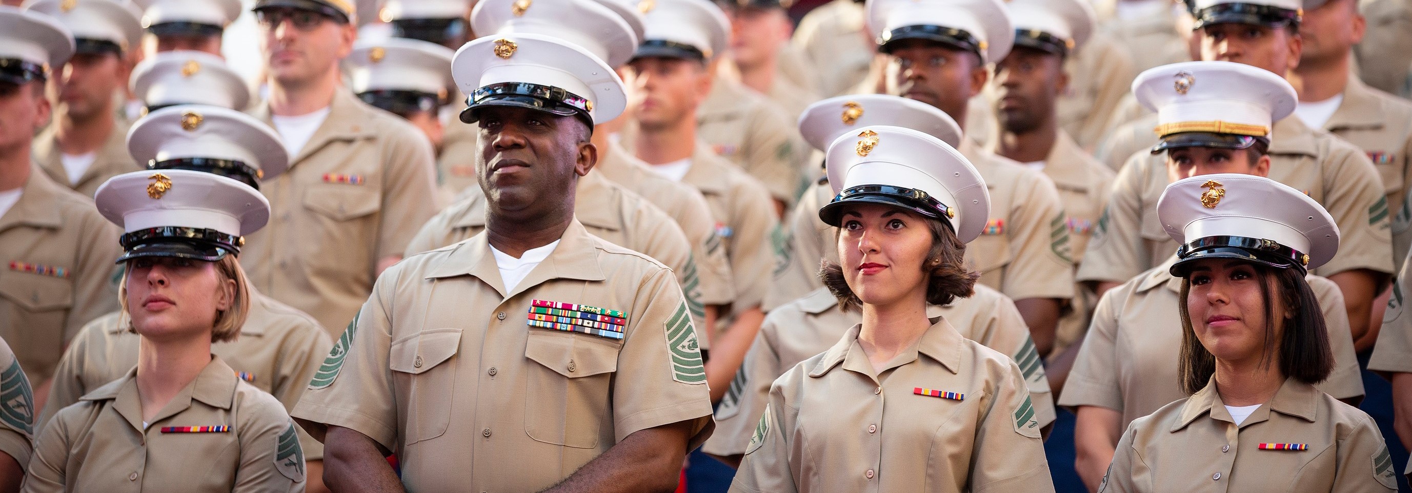 Group of men and women military officers