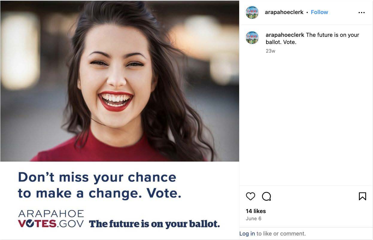 A young woman smiles