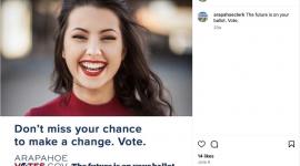 A young woman smiles