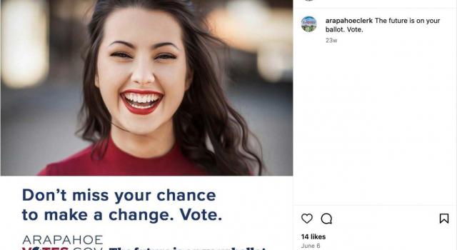 A young woman smiles